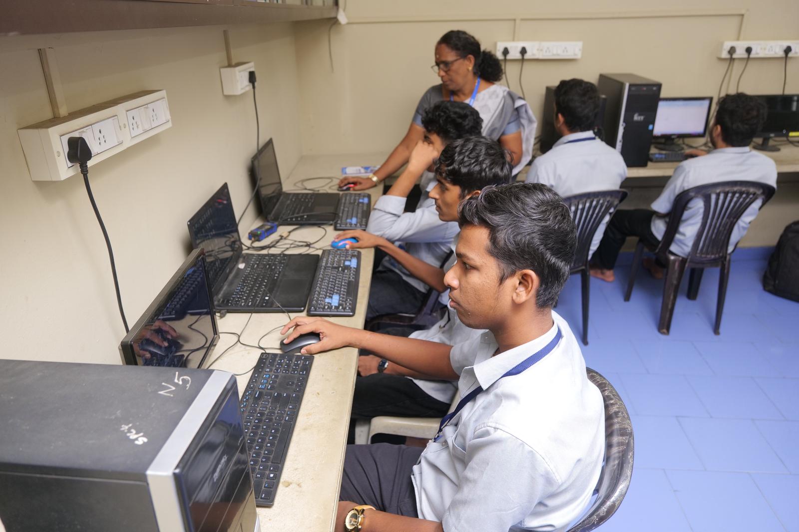 Computer lab at Electro Technical College